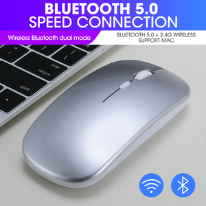 Souris sans fil T-WOLF X1 BT 2.4GH Ultra-mince Souris optique bon marché Souris silencieuse rechargeable 1600DPI pour ordinateur portable <span class=keywords><strong>mac</strong></span> Pc - Product Image 3