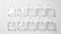 Sacs fourre-tout carrés transparents en PVC, imperméables et réutilisables pour la gym, les voyages, les mariages, les cadeaux, sac à main en PVC