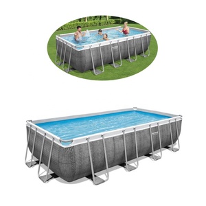 <span class=keywords><strong>Bestway</strong></span> – <span class=keywords><strong>piscine</strong></span> à cadre métallique 56996, ensemble de <span class=keywords><strong>piscine</strong></span> rectangulaire hors sol pour enfants et adultes - Product Image 1