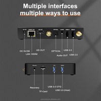 Canzone Android 14 4GB 32GB 4K RK3568 TV Box dengan Garansi 1 Tahun Sistem Ubuntu 22.04 WiFi 6 Streaming GPU Mali-G52 POE