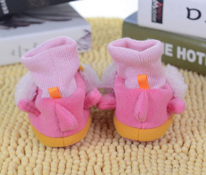 Ciabatte da interno rosa personalizzate per bambini basse MOQ scarpe antiscivolo per piccole ragazze pinguino - Product Image 3