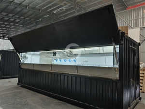 Phong Cách Màu Đen <span class=keywords><strong>Ice</strong></span> <span class=keywords><strong>Cream</strong></span> Container Cửa Hàng Tùy Chỉnh Ngoài Trời Gelato Cửa Hàng Container Nhà - Product Image 5