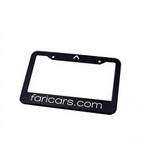Support de plaque d'immatriculation de voiture en alliage d'aluminium standard américain avec lettres gravées en relief et impression personnalisée