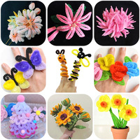 Accessoires de bijoux faits à la main, créatifs, DIY, en forme de bâton torsadé, de fleur de lotus, de lampe, avec chaîne en bambou, multicolores