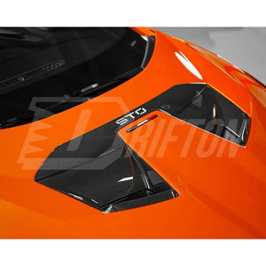 Embellecedor central de capó delantero de fibra de carbono seco para Lamborghini Huracan STO 2021-2025 - Product Image 3