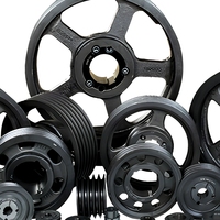 Pulley Besi Cor Besar yang Dapat Ditukar, Standar ANSI 3V 5V 8V, Alur Vee, Dapat Disesuaikan OEM