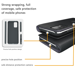 Custodia per cellulare in pelle PU di alta qualità con porta carte di credito per <span class=keywords><strong>Samsung</strong></span> <span class=keywords><strong>Galaxy</strong></span> S21 S20 S10 <span class=keywords><strong>A52</strong></span> 4g 5g - Product Image 5