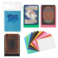 Custom Logo Color <strong>Paper</strong> Card Holder Trading Card Sleeves Pokemoned TCG MTC YoGiOh Game Card Matte Card Sleeves for Standard Size