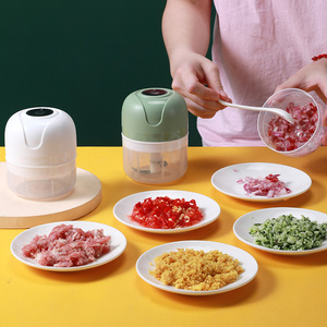 250ml Mini Garlic Masher Machine Portable USB Charging Ginger Vegetable Cutter - Product Image 4