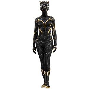 Disfraz de Cosplay de Pantera Negra Wakanda Forever de <span class=keywords><strong>Marvel</strong></span>, Traje de Pantera Negra Shuri, Mono, Disfraz de Halloween para Mujer - Product Image 1