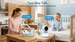 Babyphone intelligent WiFi KT714T avec écran extra large de 7 pouces, caméra vidéo sans fil HD 720P, batterie 5000 mAh, longue portée, PTZ - Product Image 6