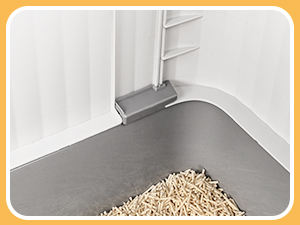 Nouvelle <span class=keywords><strong>Grande</strong></span> Litière pour Chat en <span class=keywords><strong>Plastique</strong></span> ABS Argenté, Pliable et Fermée, Capacité 65L, Conception Fermée - Product Image 5