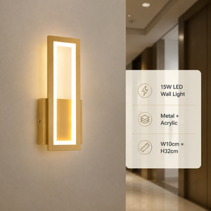 Modern Indoor Decorative Acrylic <b>Led</b> Wall <b>Light</b> 15W Metal Frame CCT Selectable Mounted For Bedroom Living <b>Room</b> - Product Image 4