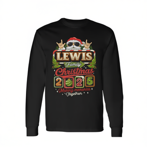 T-shirt à manches longues de Noël 2025 de la famille Lewis : Créons des souvenirs ensemble - Product Image 2