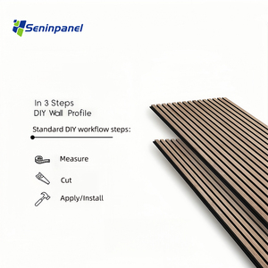 Panneaux acoustiques en bois d'absorption acoustique Seninpanel pour murs et plafonds, panneaux de construction avec lattes en bois - Product Image 5