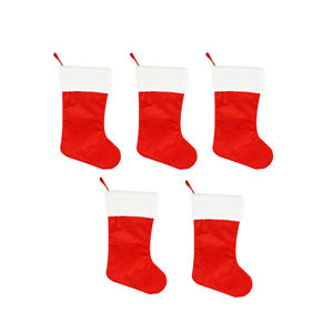 हॉट बिक्री नए साल की पूर्व संध्या क्रिसमस स्टॉकिंग पार्टी क्रिसमस की सजावट, कस्टम लोगो के साथ शानदार मोजे - Product Image 4