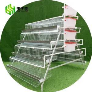 China Manufacture Automatic Chicken Layer Cages Broiler Chicken Feed System H Type Broiler Cage