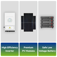 Sistem Tenaga Surya Hibrida Deye 8 kw 12 kw 10 kw 3 Fasa Paket Lengkap Sistem Penyimpanan Energi Rumah Pv
