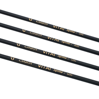 Wholesale Pure Carbon Arrows 32" ID 6.2mm, Spine 300 400 500 600 Optional,r Recurve Compound Bow Hunting Target Practice