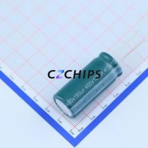 Condensador Electrolítico de Aluminio de Montaje Pasante EGD2GM151M40OT, Componente de Montaje Pasante THT, D18xL40mm 150uF 20% 400V 7.5mm - Product Image 2