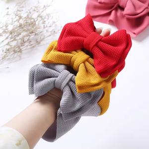 Bandeaux pour cheveux de <span class=keywords><strong>bébé</strong></span> européens et américains faits à la main <span class=keywords><strong>bandeau</strong></span> double couche grand nœud cadeau de <span class=keywords><strong>naissance</strong></span> accessoires pour cheveux - Product Image 3