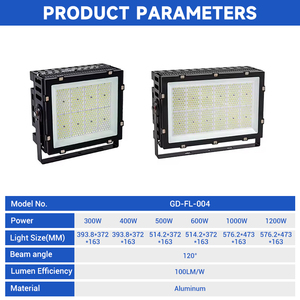 โคมไฟ LED <span class=keywords><strong>สนาม</strong></span>ฟุตบอลกลางแจ้ง Ip65กันน้ำอลูมิเนียม300W 400W 500W 600W 1000W 1200W - Product Image 2