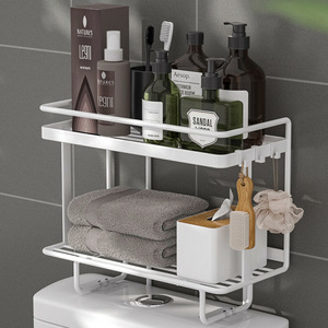 Étagère de salle de bain de haute qualité en acier inoxydable épaissi, support mural pour douche et toilettes - Product Image 3