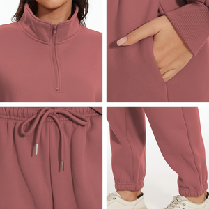 Women's Acid Wash Casual Sweat Suit <b>Lounge</b> <b>Set</b> Regular Fit <b>Two</b> <b>Piece</b> Jogger <b>Set</b> - Product Image 1