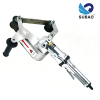 Machine à poncer pneumatique à tube rond SUBAO W9, outil à air comprimé pour le polissage et le meulage des tuyaux et fils en acier inoxydable