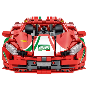 MORK 023002 MOC 1:14 Vitesse Feraried 458 Super Sport Voiture DIY Véhicule Modèle Meilleure Vente Briques Voiture Jouets Blocs de Construction Ensembles - Product Image 1