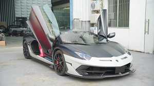 ชุดแต่งตัวถังรถยนต์คาร์บอนไฟเบอร์แบบแห้ง สำหรับ <span class=keywords><strong>Lamborghini</strong></span> Aventador LP700 LP720 <span class=keywords><strong>Roadster</strong></span> สไตล์ <span class=keywords><strong>SVJ</strong></span> พร้อมกันชนหน้า-หลังและฝากระโปรง - Product Image 6