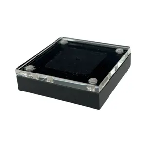 60x60 мм Свободный Алмазный дисплей акриловый ящик для хранения драгоценных камней коробки с магнитной крышкой