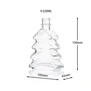 Bouteille vide de 220 ml en verre pour diffuseur à bâtonnets sans flamme, parfum Pin de Noël, pour décoration intérieure - Product Image 6