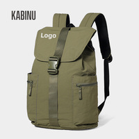 Mochila Casual con Correa de Solapa, Tela Resistente al Agua, para Portátil, Uso Diario, Viajes al Aire Libre, Logotipo Personalizado Disponible