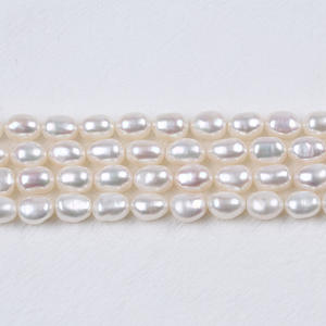 7-8mm Double-Sided <b>Freshwater</b> <b>Pearl</b> Baroque Irregular Beads for DIY Necklace <b>Bracelet</b> Natural Straight Hole Baroque <b>Pearls</b> - Product Image 3