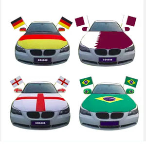 Housse de capot de voiture personnalisée en polyester tricoté avec impression numérique drapeau – Housse de capot de véhicule de haute qualité en gros - Product Image 2