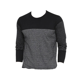 Pull tricoté respirant en polyester/coton pour homme grande taille 3XL - Col rond chaud pour l'automne (style décontracté et ample) - Product Image 1