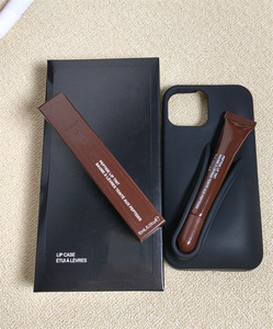 Custodia per cellulare in <span class=keywords><strong>silicone</strong></span> alla moda con lucidalabbra per <span class=keywords><strong>iPhone</strong></span> 17 Air 16 15 <span class=keywords><strong>14</strong></span> <span class=keywords><strong>Pro</strong></span> Max, con balsamo labbra, smalto e tinta per il trucco effetto acqua - Product Image 4