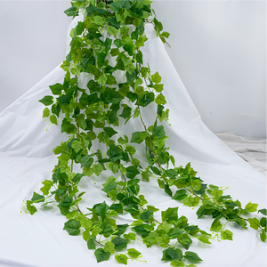 Guirlande <span class=keywords><strong>de</strong></span> <span class=keywords><strong>vigne</strong></span> artificielle <span class=keywords><strong>de</strong></span> 180 cm, réaliste, avec des veines et des tiges, pour <span class=keywords><strong>la</strong></span> décoration murale et <span class=keywords><strong>la</strong></span> verdure intérieure - Product Image 2