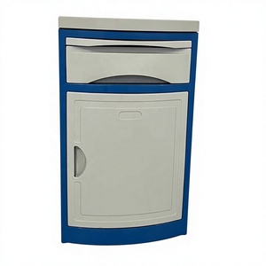 Hospital Bedside Cabinet Medical <b>Storage</b> <b>Locker</b> Detachable Plastic Bedside Table with Drawer for Hospital Patient Room - Product Image 3