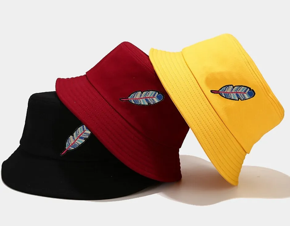 Caps And Hats Men Customize Embroidery Logo Bucket Hat Cap Cotton Fishing Wide Brim Visor Sun Hats For Men