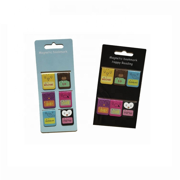 Магнитные канцелярские товары, магнитная закладка, милый практичный подарок на заказ, набор из 3 закладок