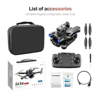 (Nouveau) Drone GPS Mini Professionnel S136 Pliable avec Caméra 4K UHD Double, Quadricoptère Optique WiFi avec Gimbal et Évitement d'Obstacles