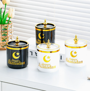 DAMAI Vente en gros de pots en plastique transparent scellés pour l'Aïd Moubarak, contenants de stockage hermétiques pour poudre, thé, céréales, aliments de cuisine - Product Image 1