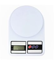 SF400 Digitale Elektrische 1g Präzisions-Elektronische Küchenwaage Batteriebetrieben 1KG 10KG Messbereich mit Deckel 1 Jahr Garantie Weiß ABS