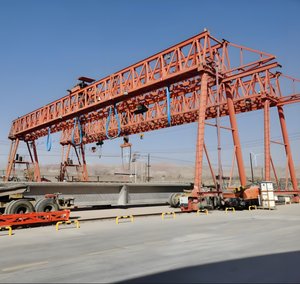 Khung Loại chân hộp hoặc giàn loại dầm đường sắt gắn dầm đúc sẵn nâng Đôi Chùm giàn cần cẩu để bán - Product Image 1