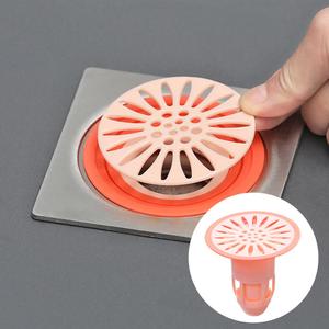 Crédine de Sol de Douche et Bain en Silicone, Noyau de Bonde d'Évacuation d'Eau pour <span class=keywords><strong>Cuisine</strong></span> et Salle de Bain, Couvercle Filtre Anti-Odeur à <span class=keywords><strong>Siphon</strong></span> pour Évier - Product Image 3
