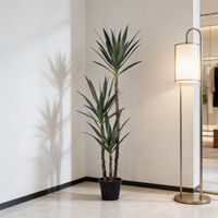 Plante d'Agave du Désert Artificielle en Plastique de Haute Qualité 160CM, Décoration Paysagère Evergreen, Faux Arbre pour Décoration Intérieure, Plante d'Intérieur