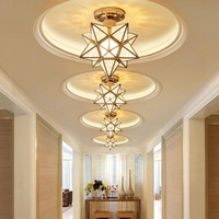 Moderne Simple Nordique Cristal Plafonnier De Luxe Hall D'entrée Lumière Creative Allée Couloir Balcon Petit Plafonnier E27