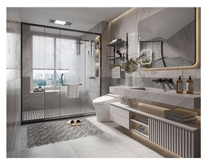 Venta caliente New Hampshire Vanity Melamine Gabinete Fregadero Baño Arte - Product Image 4